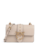 Pinko Love One Mini Bolsa tiracolo beige/grigio fumo/antique gold