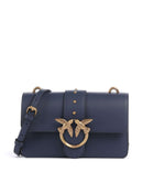 Pinko Love One Mini Bolsa tiracolo blu indaco ombroso/antique gold