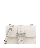 Pinko Love One Mini Bolsa tiracolo bianco seta/old silver