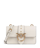 Pinko Love One Mini Bolsa tiracolo bianco seta/antique gold