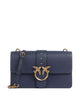 Pinko Love One Classic Bolsa tiracolo blu indaco ombroso/antique gold
