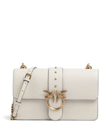 Pinko Love One Classic Bolsa tiracolo bianco seta/antique gold