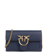 Pinko Love One Bolsa blu indaco ombroso/antique gold