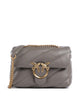 Pinko Love Puff Mini Bolsa tiracolo grigio asfalto/antique gold