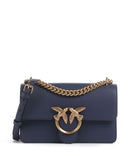 Pinko Love One Mini Bolsa tiracolo blu indaco ombroso/antique gold