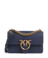 Pinko Love One Mini Bolsa tiracolo blu indaco ombroso/antique gold
