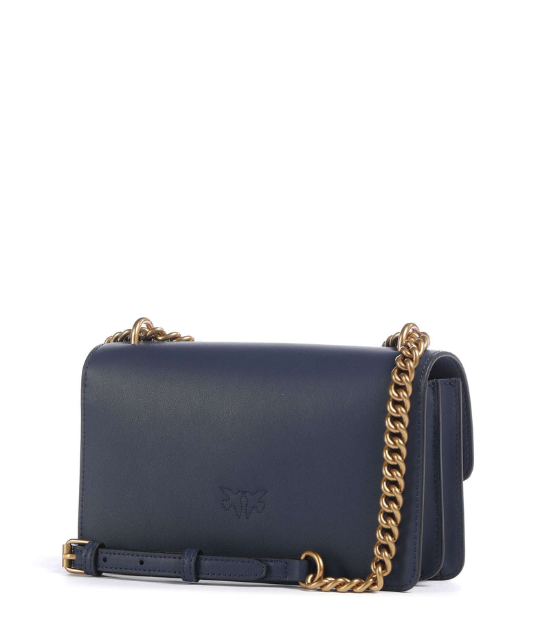 Pinko Love One Mini Shoulder bag blu indaco ombroso/antique gold