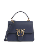 Pinko Love One Mini Bolsa tiracolo blu indaco ombroso/antique gold
