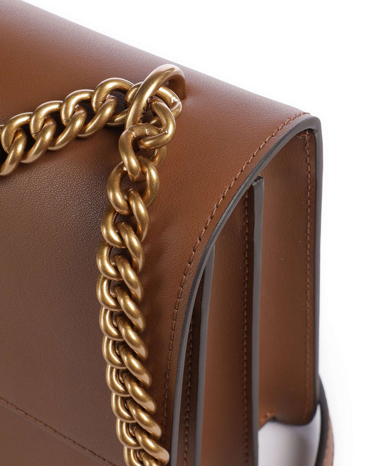 Pinko Love One Classic Shoulder bag marrone/leone/antique gold