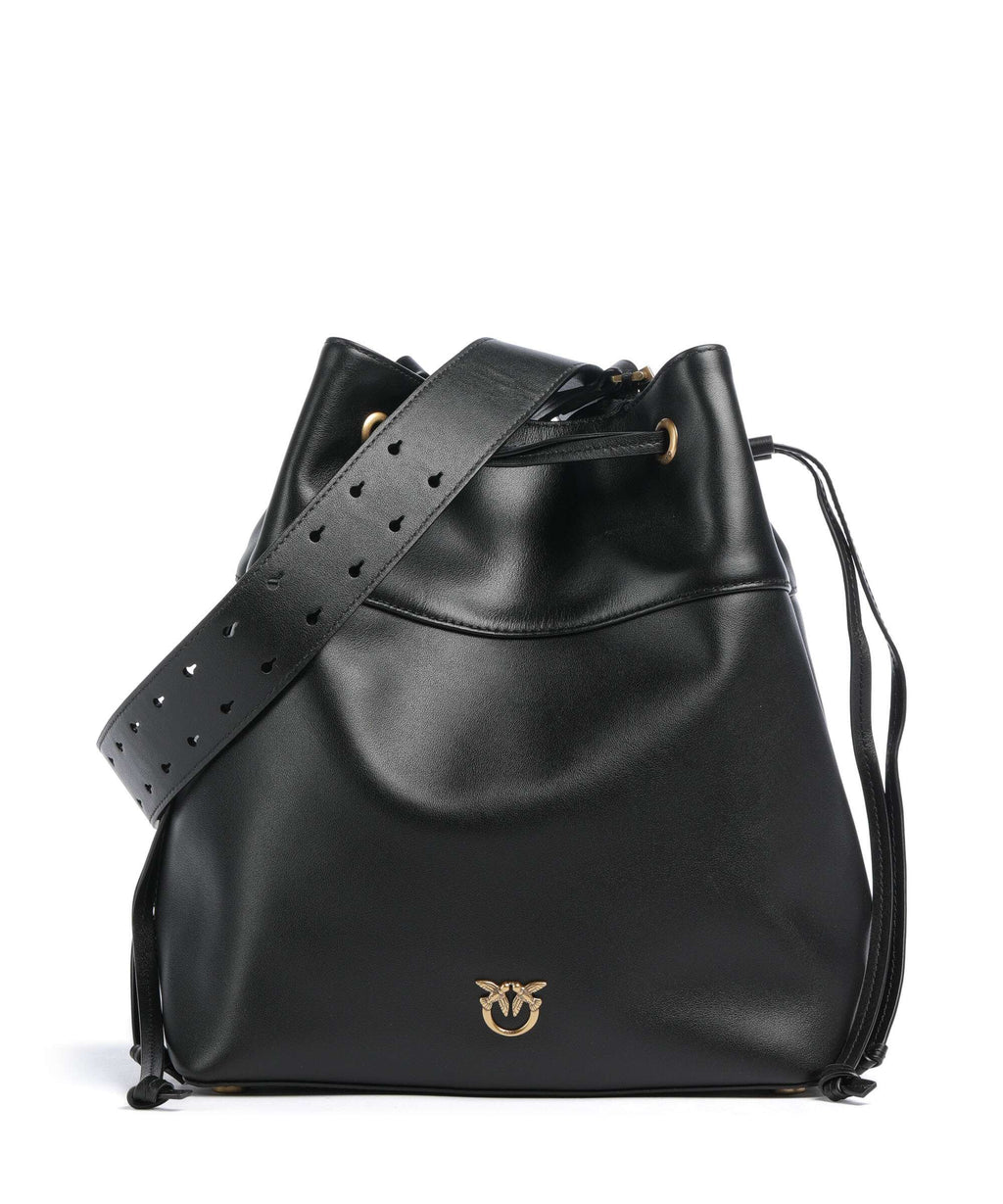 Pinko Secchiello Classic Bucket bag nero/antique gold
