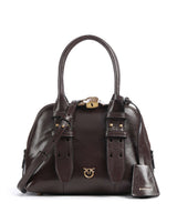 Pinko Bowling Mini Bolsa rosso mogano/antique gold