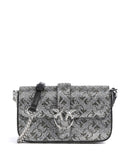 Pinko Love One Baby Slouchy Bolsa tiracolo argento/nickel lucido