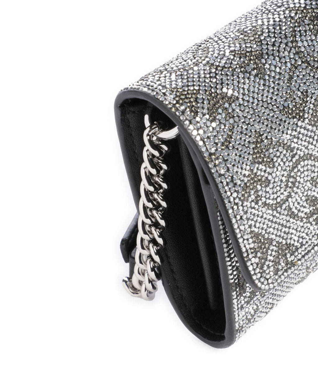 Pinko Love Birds Tiny Crossbody bag argento/nickel lucido