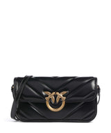 Pinko Love Box Horizontal Bolsa tiracolo nero/antique gold