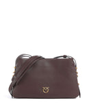 Pinko Triplet Mini Bolsa tiracolo rosso mogano/antique gold