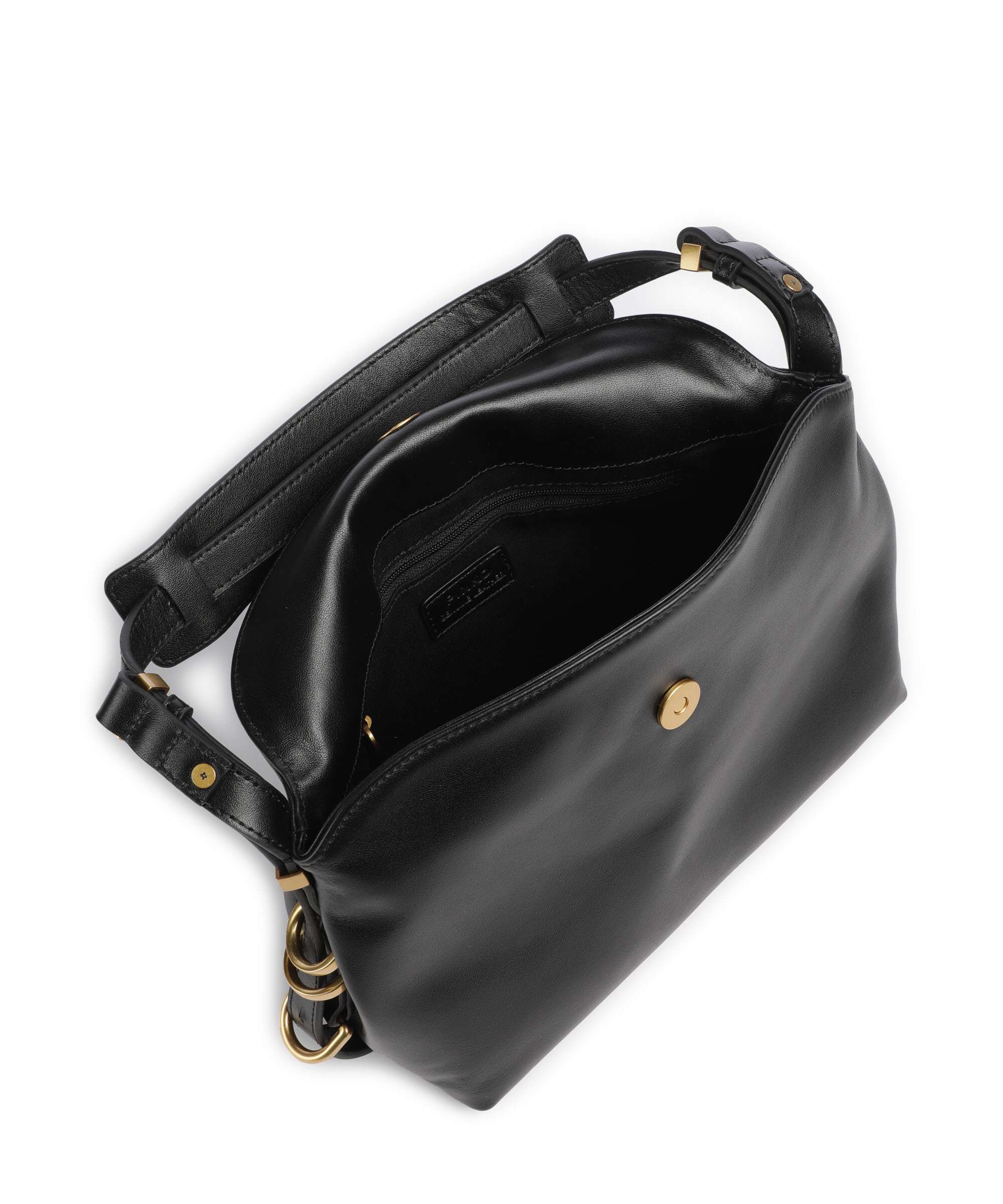 Pinko Saddle Horizontal Mini Shoulder bag nero/antique gold
