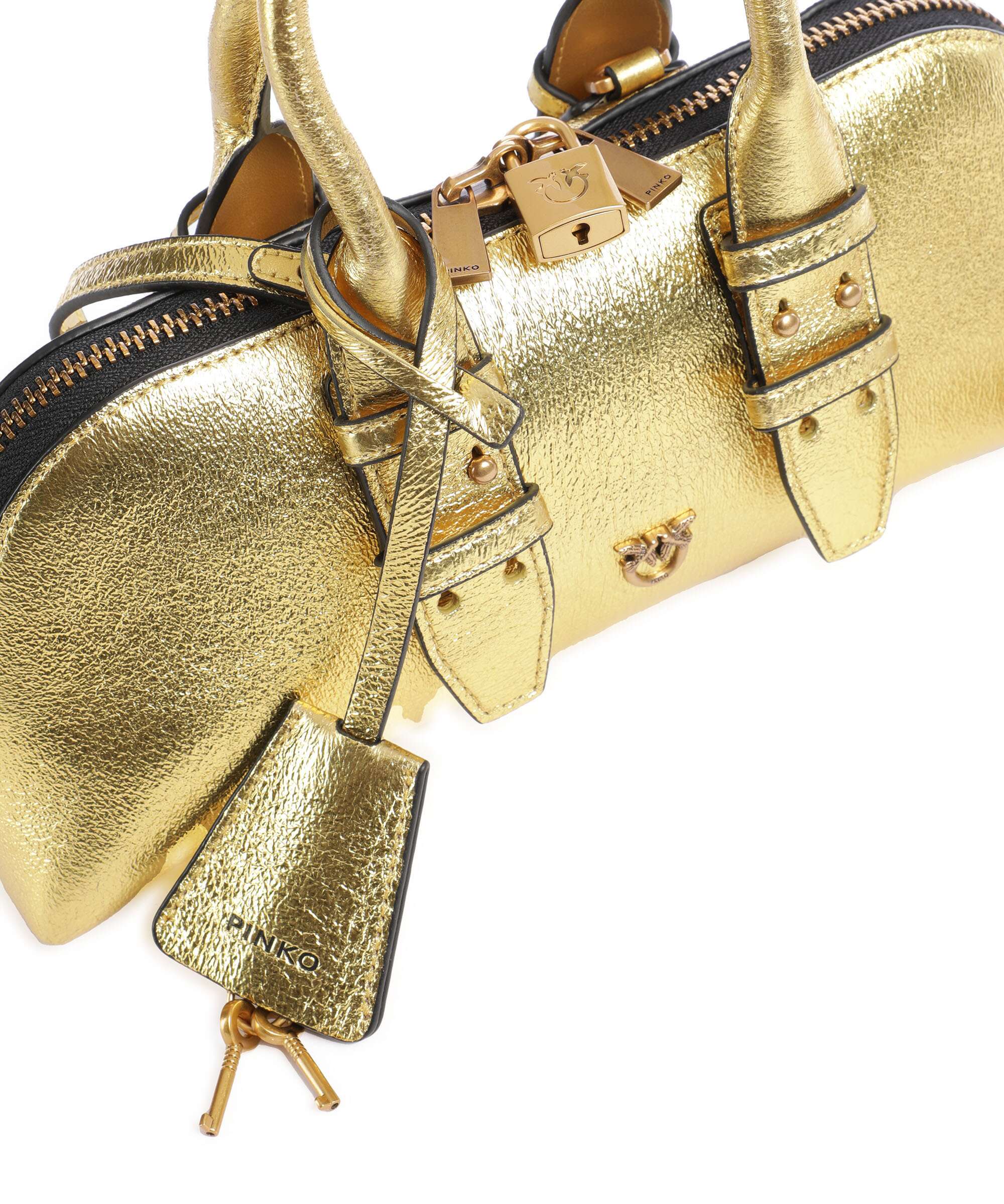 Pinko Bowling Baguette Handbag oro/antique gold