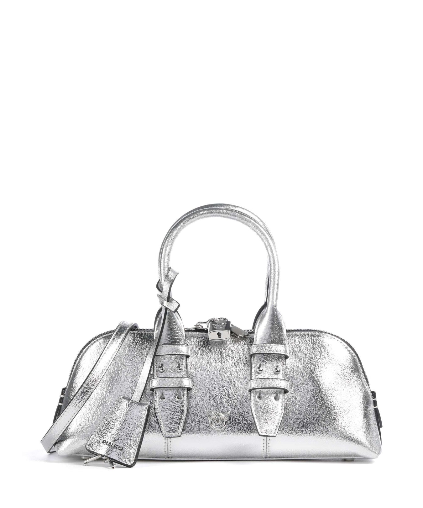 Pinko Bowling Horizontal Handbag argento/nickel lucido