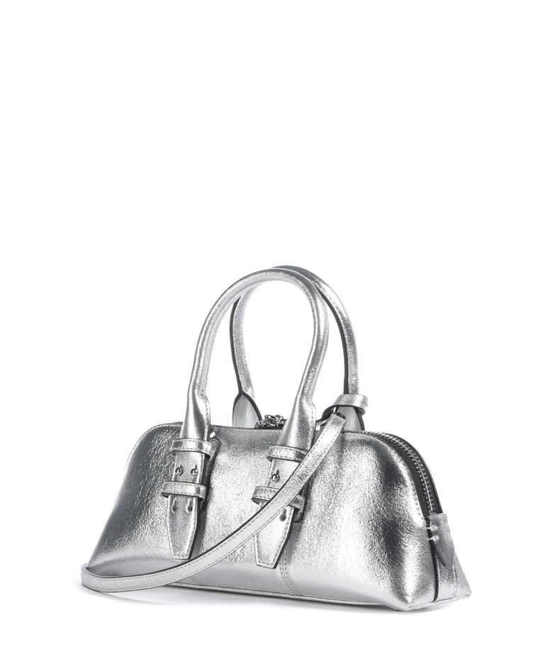 Pinko Bowling Baguette Handbag argento/nickel lucido
