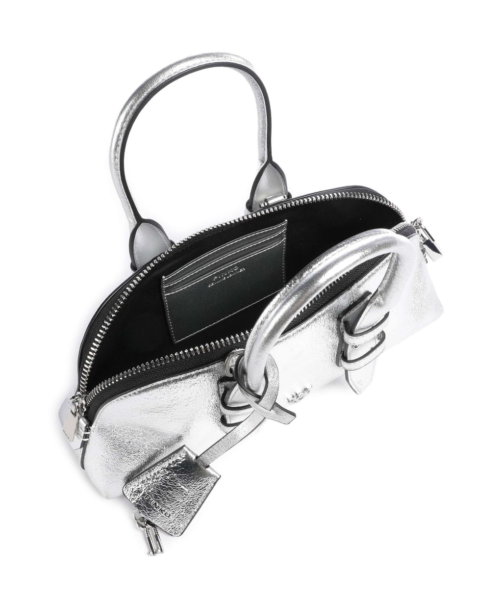 Pinko Bowling Baguette Handbag argento/nickel lucido