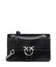 Pinko Love One Mini Bolsa tiracolo nero limousine/matt silver
