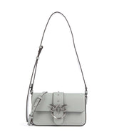 Pinko Love One Mini Slouchy Shoulder bag grigio perla/old silver