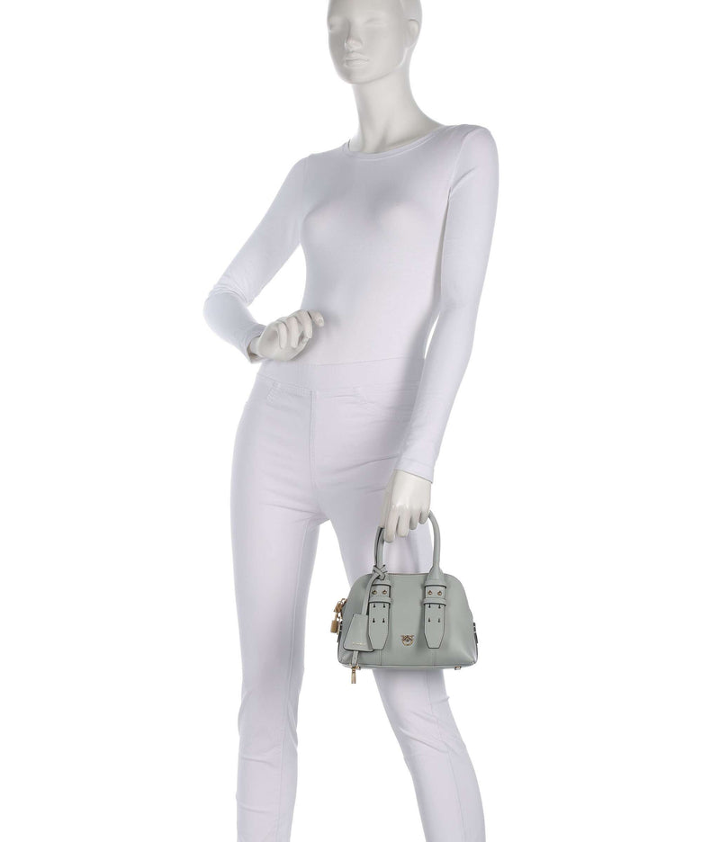 Pinko Bowling Mini Handbag grigio perla/antique gold