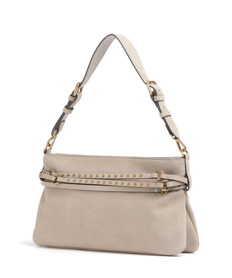 Pinko Belt Classic Shoulder bag beige/grigio fumo/antique gold