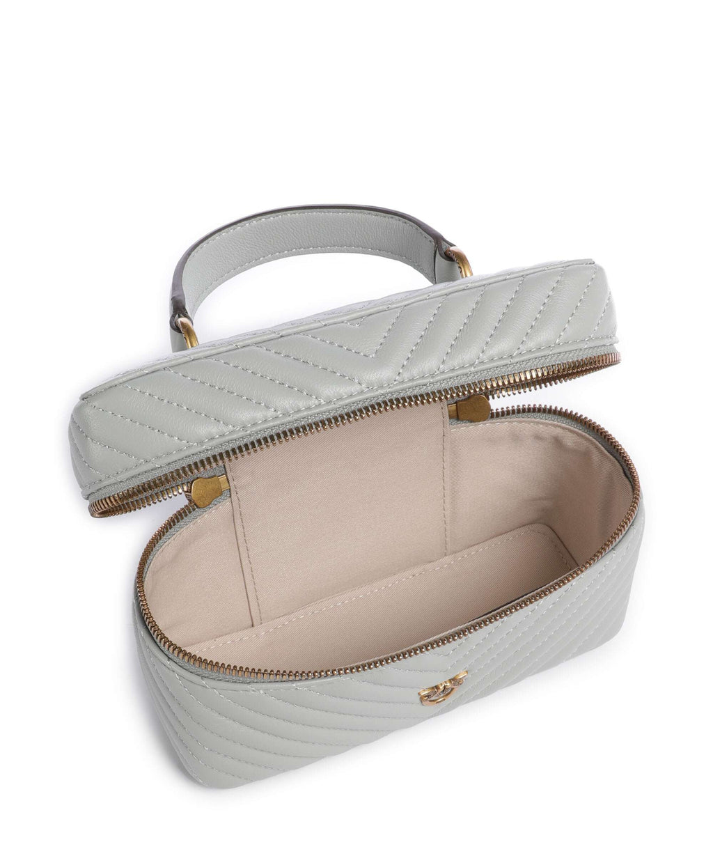 Pinko Vanity Mini Handbag grigio perla/antique gold