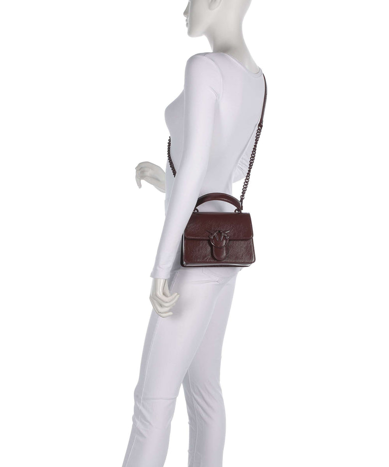 Pinko Love One Mini Handbag burgundy wine