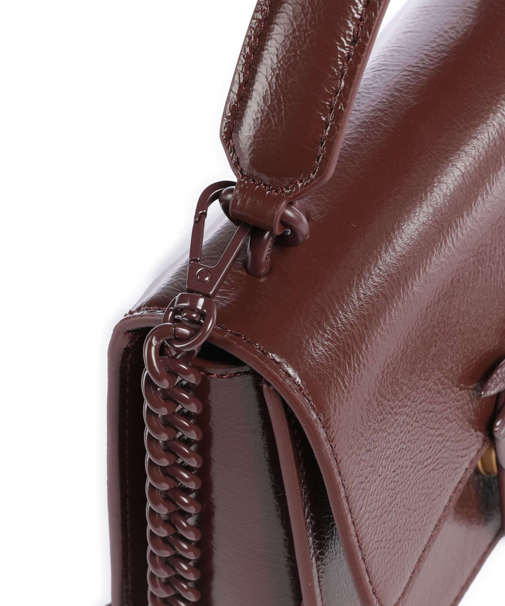 Pinko Love One Mini Handbag burgundy wine