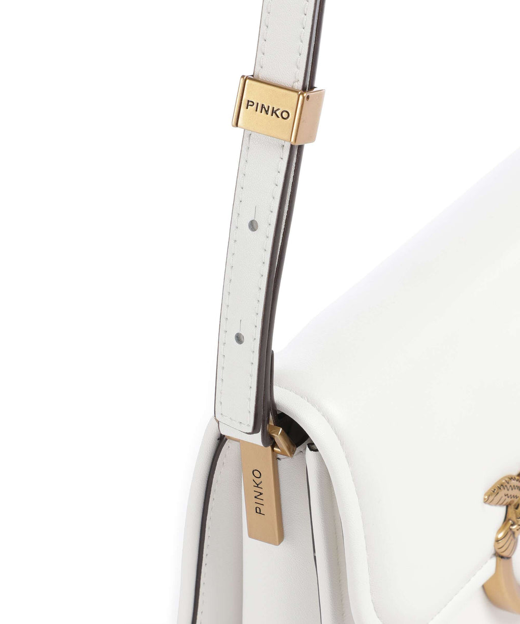 Pinko Love One Mini Crossbody bag bianco nembo/antique gold