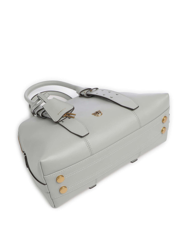 Pinko Bowling Medium Handbag grigio perla/antique gold