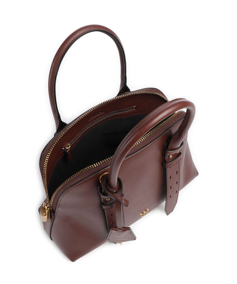 Pinko Bowling Medium Handbag burgundy wine/antique gold