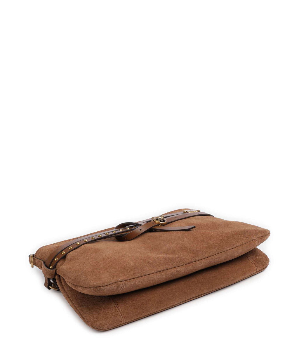 Pinko Belt Classic Shoulder bag marrone/leone/antique gold