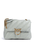 Pinko Love Puff Big Shoulder bag grigio perla/antique gold