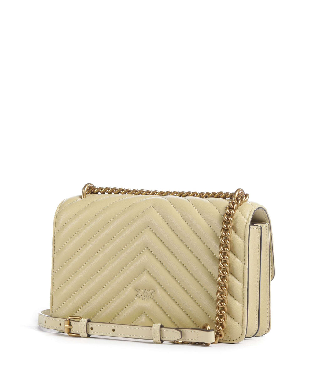 Pinko Love One Mini Shoulder bag giallo vaniglia/antique gold