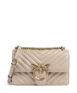 Pinko Love One Mini Shoulder bag beige/grigio fumo/antique gold