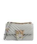 Pinko Love One Mini Shoulder bag grigio perla/antique gold
