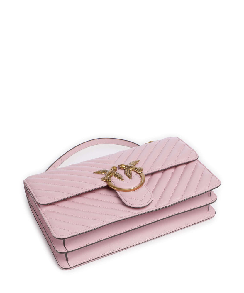 Pinko Love One Classic Shoulder bag rosa chiaro/antique gold