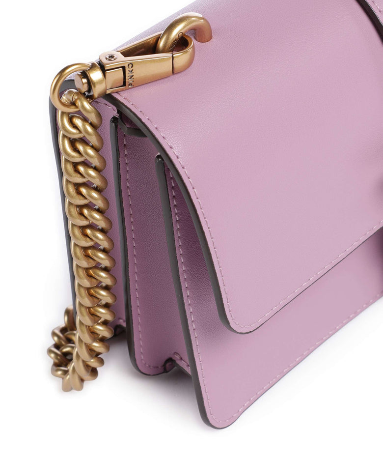 Pinko Love One Mini Crossbody bag lilla/antique gold