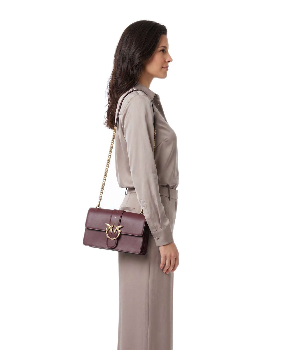 Pinko Love One Classic New Buckle Crossbody bag ribes intenso/antique gold