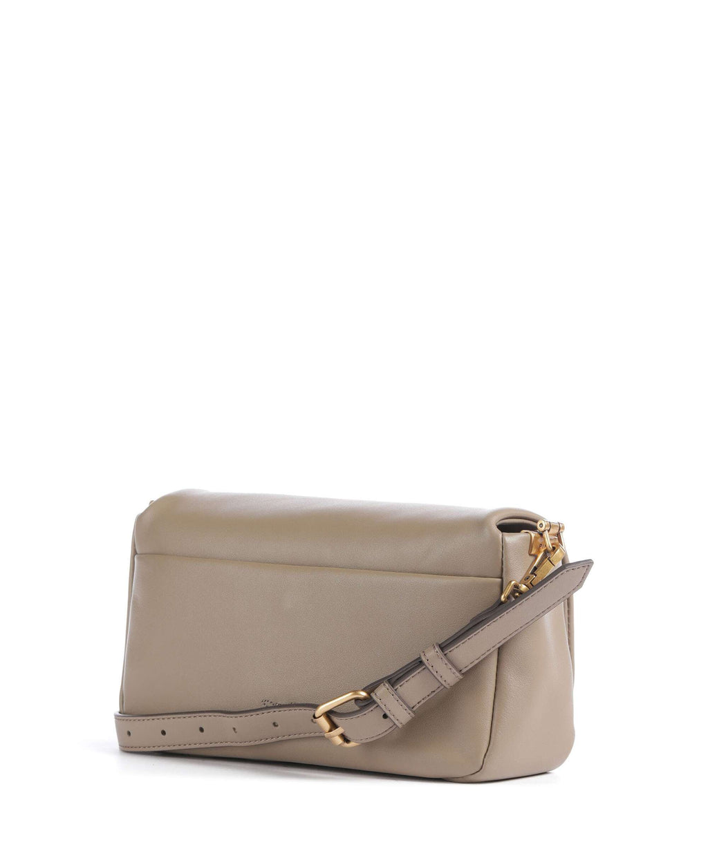 Pinko Click Soft Horizontal Mini Crossbody bag grigio talpa/antique gold