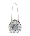 Vivienne Westwood Rosie Frame Metallic Crinkle Bolsa tiracolo silver