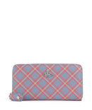 Vivienne Westwood Saffiano Printed Classic Bolsa blue/orange tartan