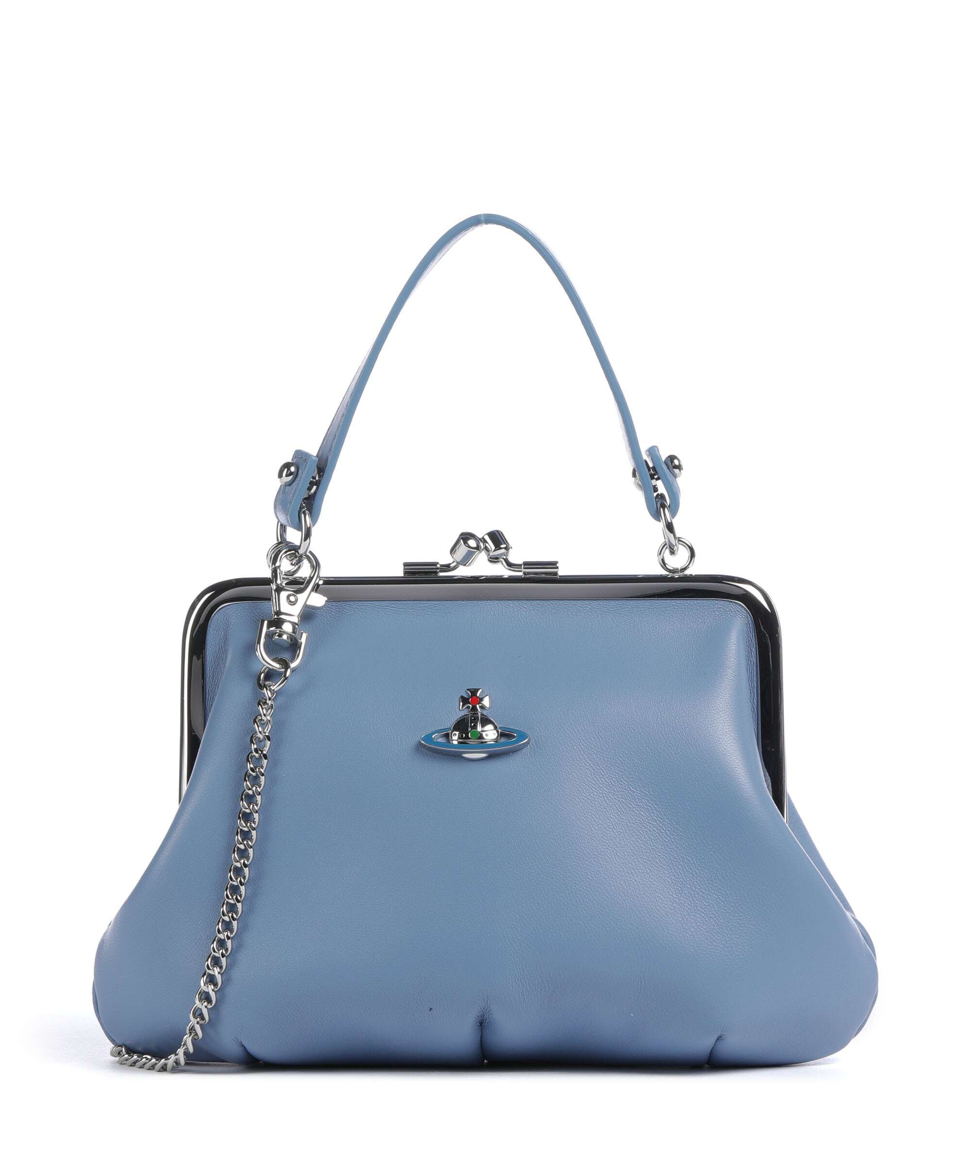 Vivienne Westwood Granny Frame Nappa Crossbody bag blue