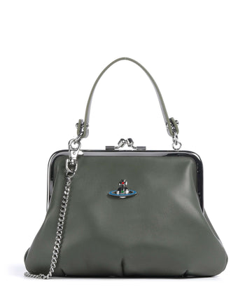 Vivienne Westwood Granny Frame Nappa Bolsa tiracolo green