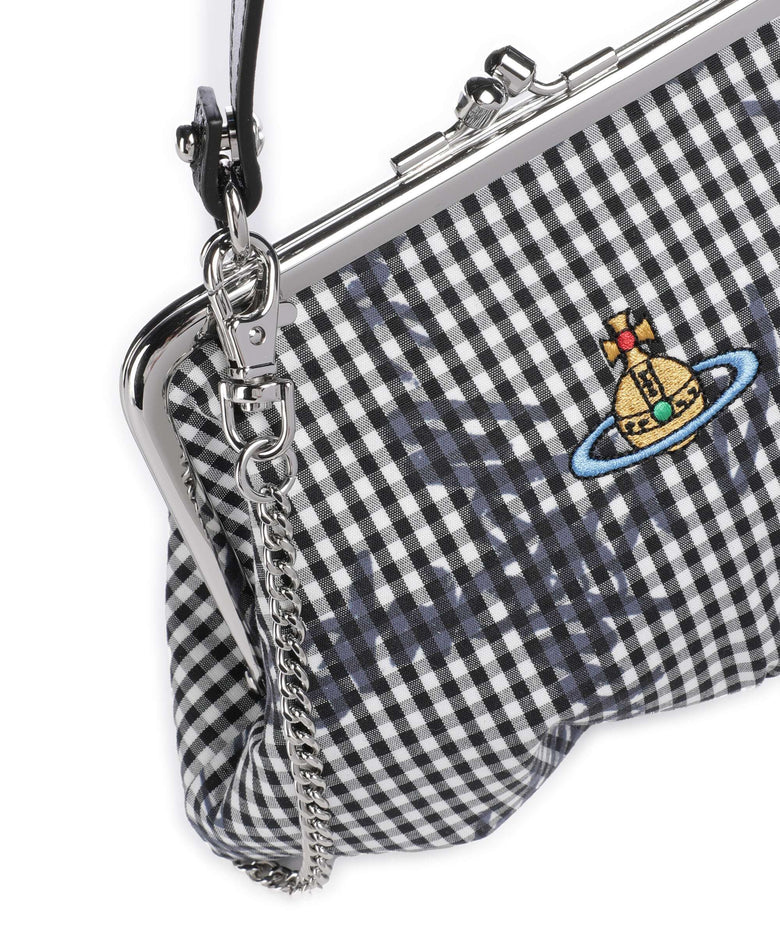 Vivienne Westwood Granny Frame Print Classic Crossbody bag gingham/black