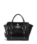 Vivienne Westwood Betty Embossed Croc Medium Bolsa black