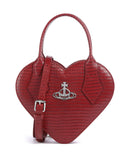 Vivienne Westwood Josephine Heart Embossed Croc Mini Bolsa red